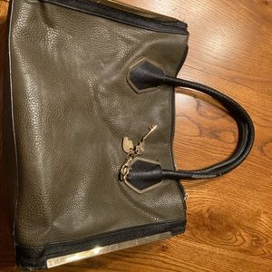 Grey shoulder bag